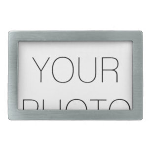 Custom Add Your Own Photo or Text Rectangular Belt Buckle