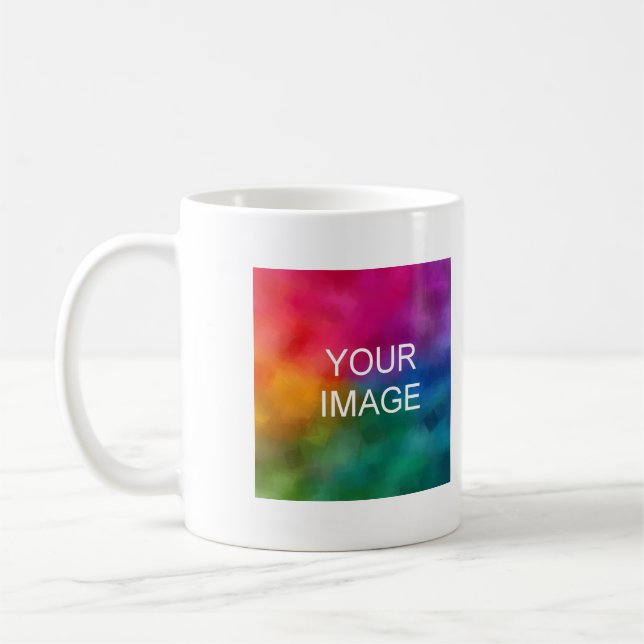 Custom Add Your Own Photos Images Text Name Coffee Mug (Left)