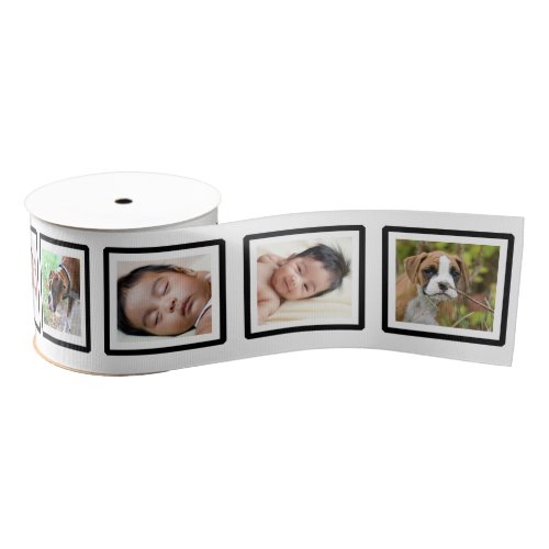 Custom Add Your Own Photos Photo in Frame Ribbon