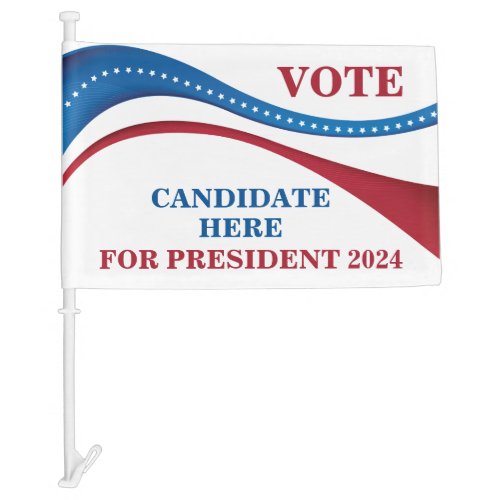 Custom Add Your Own President 2024 Candidate Car Flag