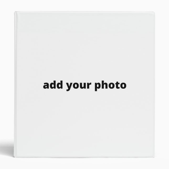 custom add your photo christmas personalized    3 ring binder (Front)