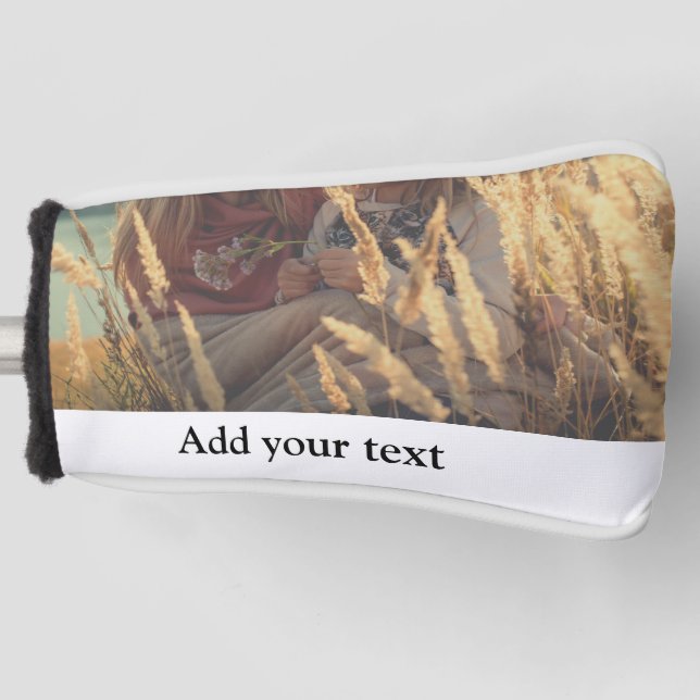 custom add your photo christmas personalized    golf head cover (Front)