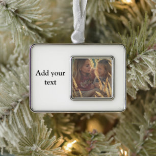 custom add your photo christmas personalized ornament