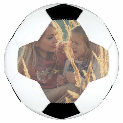 custom add your photo christmas personalized  soccer ball