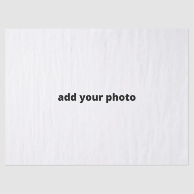 custom add your photo christmas personalized    tissue paper (Front)