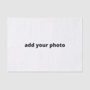 custom add your photo christmas personalized tissue paper