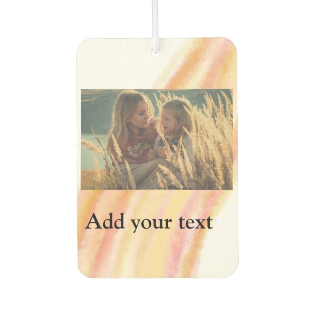 custom add your photo christmas personalized water air freshener (Front)