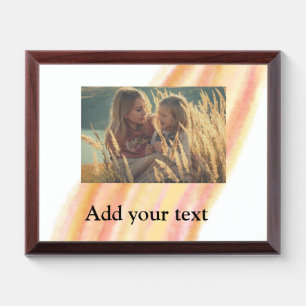 custom add your photo christmas personalized water award plaque