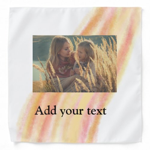 custom add your photo christmas personalized water bandana