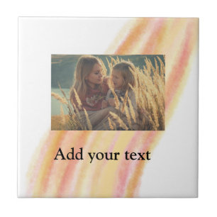 custom add your photo christmas personalized water ceramic tile