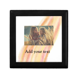 custom add your photo christmas personalized water gift box