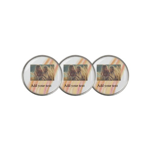 custom add your photo christmas personalized water golf ball marker