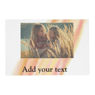 custom add your photo christmas personalized water placemat