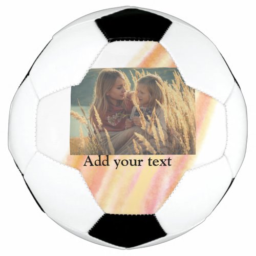 custom add your photo christmas personalized water soccer ball