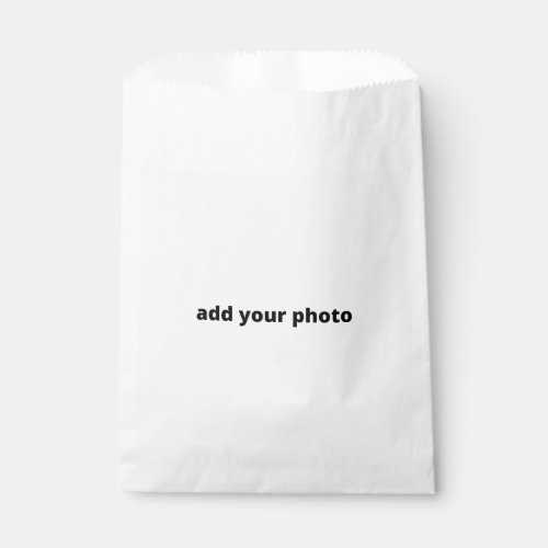 custom add your photo company favor bag