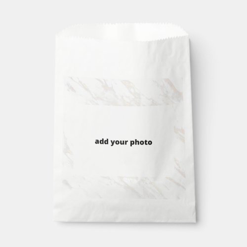 custom add your photo company favor bag