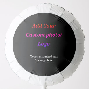 custom add your photo logo your text custom modern balloon