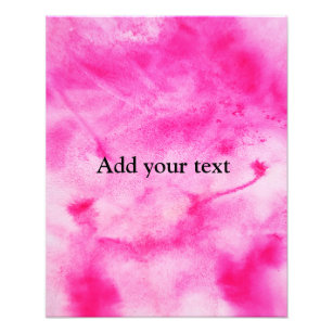 custom add your photo watercolor abstract text
