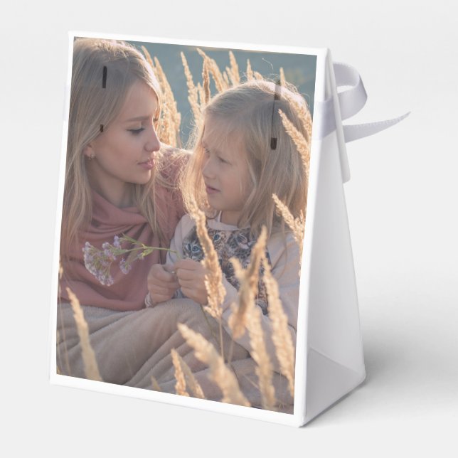 custom add your photo your text custom  favor box (Back Side)
