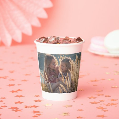 custom add your photo your text custom  paper cups