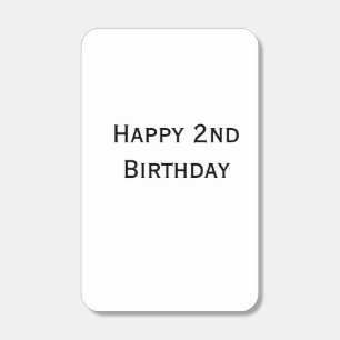 custom add your text happy birthday 2nd simple matchboxes