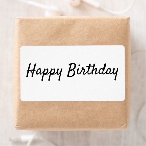 custom add your text happy birthday label