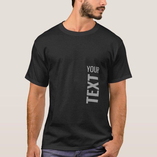 Custom Add Your Text Here Template Men's Basic T-Shirt (Front)