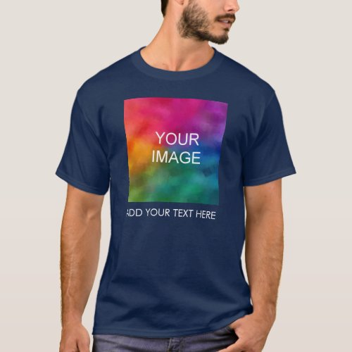 Custom Add Your Text Image Logo Photo Mens T_Shirt
