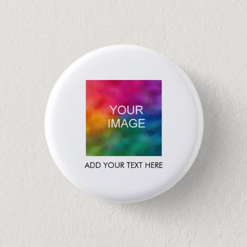Custom Add Your Text Image Photo Business Logo Button