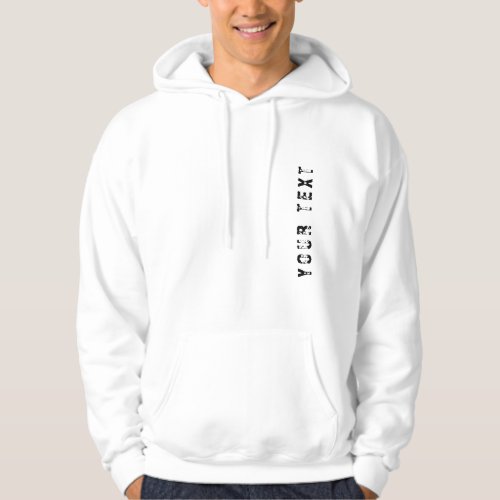 Custom Add Your Text Template Mens Basic Hoodie