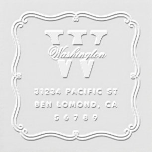Custom Address Embosser - Classic Frame