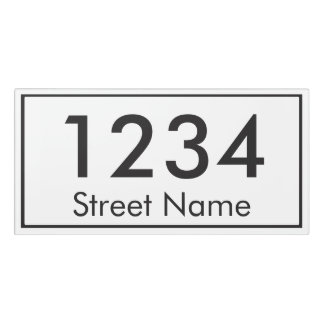 Custom Address House Number Sign