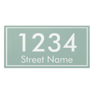 Custom Address House Number Sign