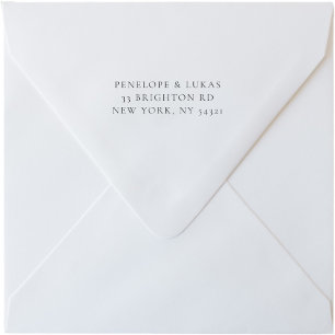 Custom Address Modern Self Inking Stamp