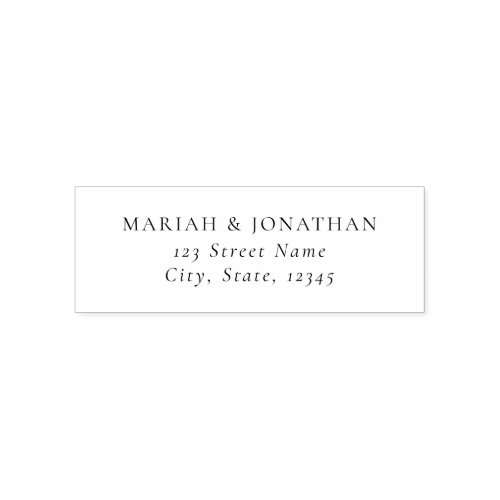 Custom Address Personalized Self Inking Stamp