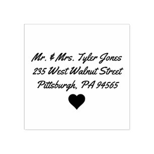 Custom Address Rubber Stamp