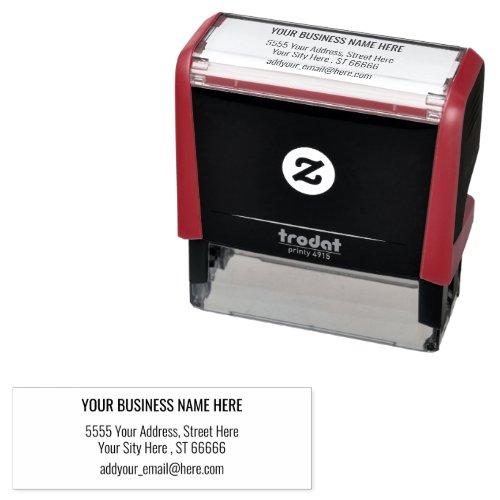 Custom Address Self_inking Stamp Your Name E_mail