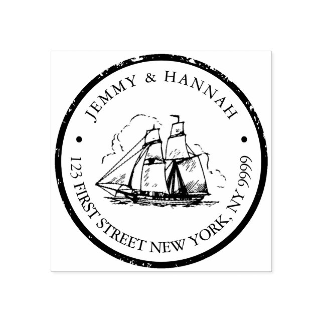 Custom Address Stamp, Wedding Stamp, Ship Rubber R Rubber Stamp (Imprint)