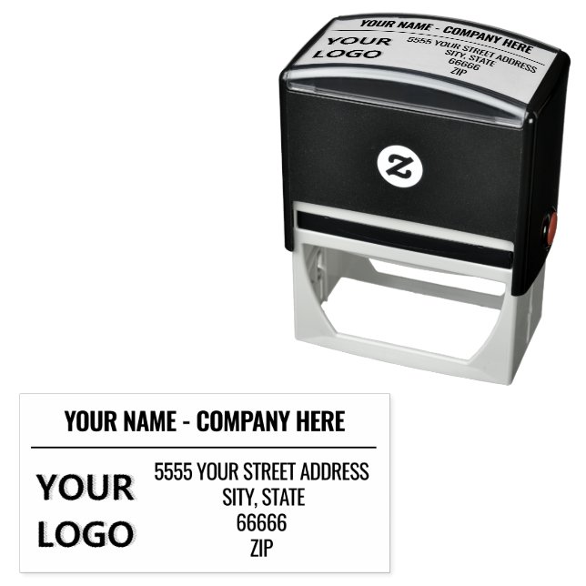 Custom Address Stamp - Your Name , Logo or Photo (In Situ)