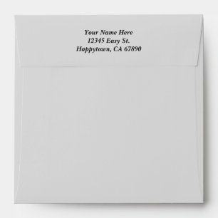 Custom Address White Polka Dots Big and Small Envelope