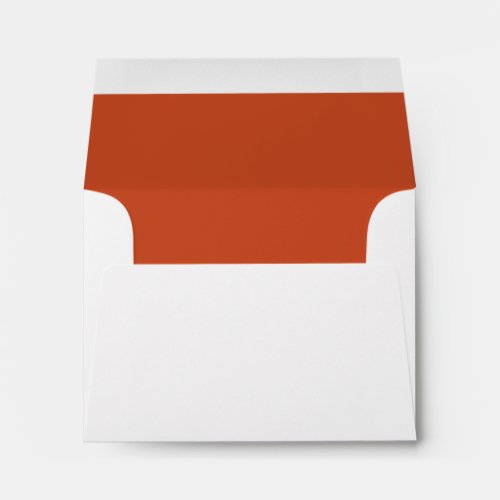 Custom Addressed Orange Invitations Envelope