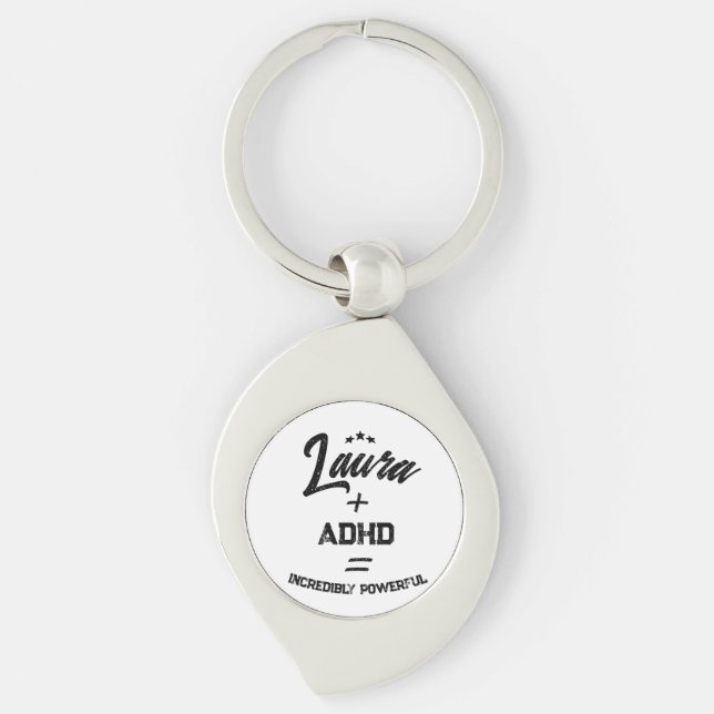custom adhd incredibly powerful keychain (Front)