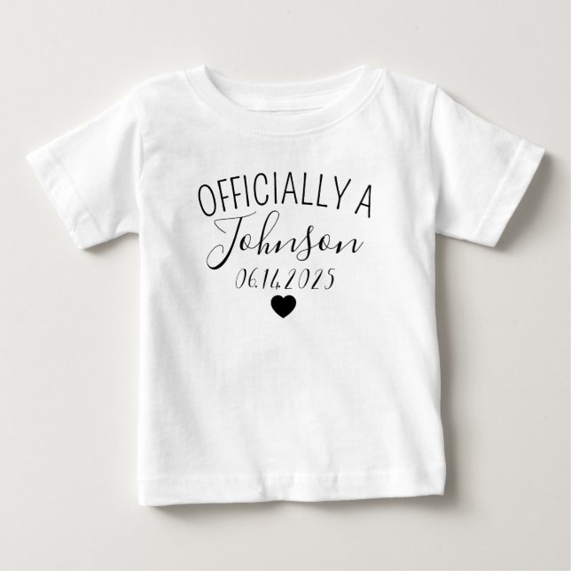 Custom Adoption Day Toddler Shirt, Personalized Na Baby T-Shirt (Front)