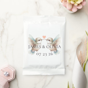 Custom Adorable Hummingbird Heart Wedding Margarita Drink Mix