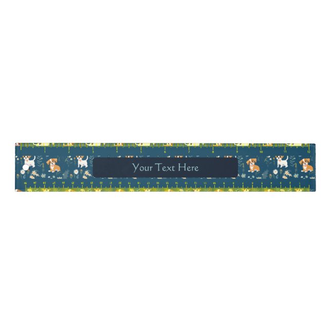 Custom Adorable Puppy Ruler (Front)