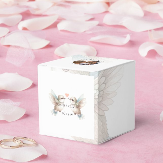 Custom Adorable Wedding Add Your Photo Favor Boxes (Wedding)
