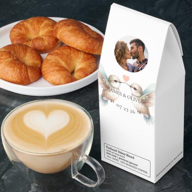 Custom Adorable Wedding Add Your Photo Roasted Coffee (Breakfast)