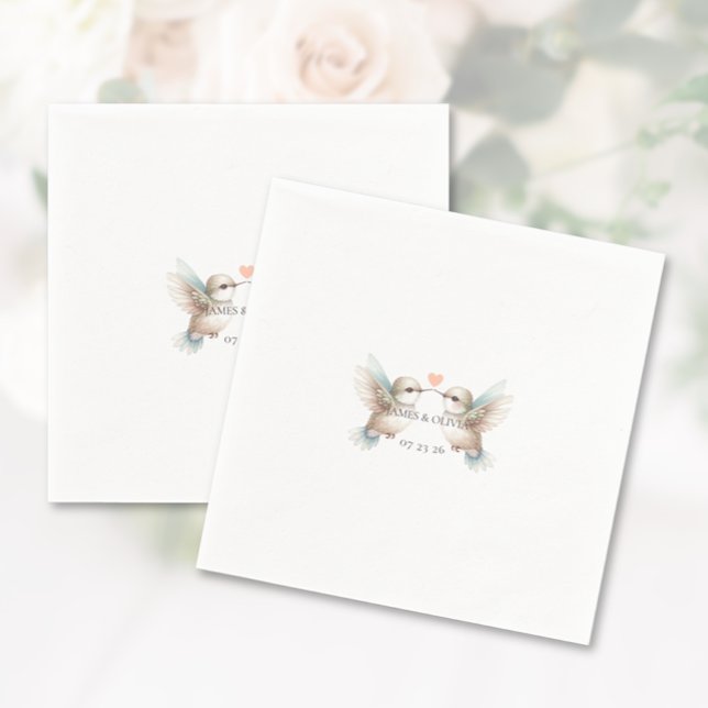 Custom Adorable Wedding Napkins (Custom Adorable Wedding Napkins)