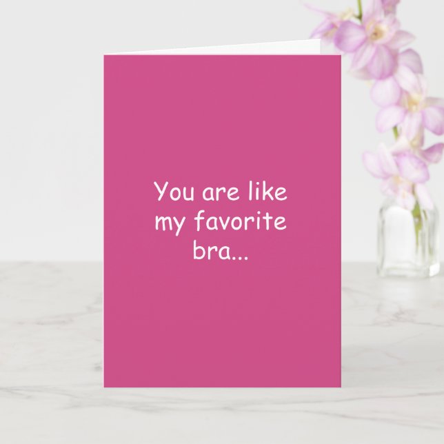 Custom Adult Humor Love Quote Funny Valentines Day Card (Orchid)