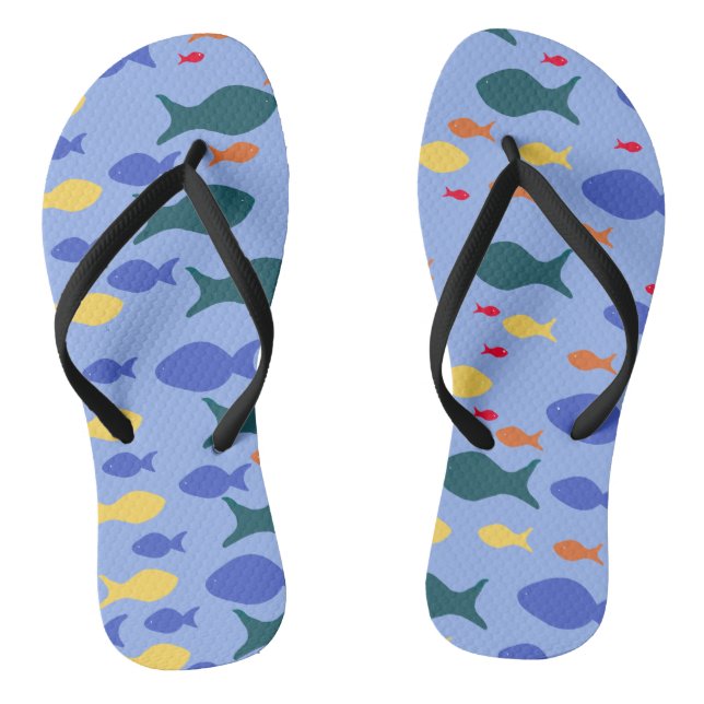 Custom Adult, Slim Straps Flip Flops (Footbed)